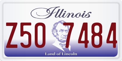 IL license plate Z507484