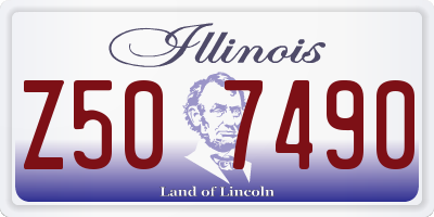 IL license plate Z507490