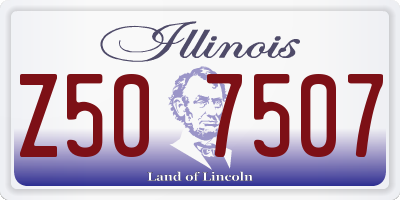 IL license plate Z507507