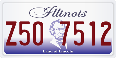 IL license plate Z507512