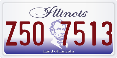 IL license plate Z507513