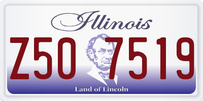 IL license plate Z507519
