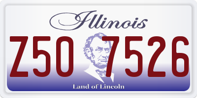 IL license plate Z507526