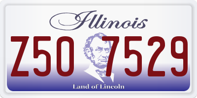 IL license plate Z507529