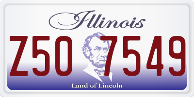 IL license plate Z507549
