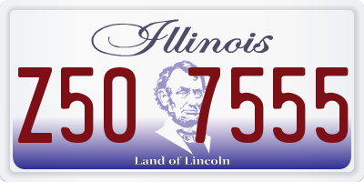 IL license plate Z507555