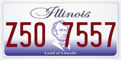 IL license plate Z507557
