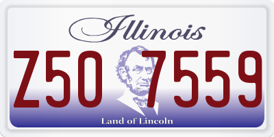 IL license plate Z507559
