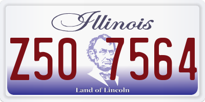 IL license plate Z507564