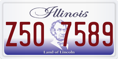 IL license plate Z507589