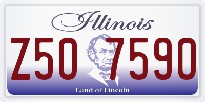IL license plate Z507590