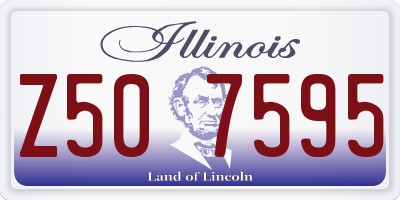 IL license plate Z507595