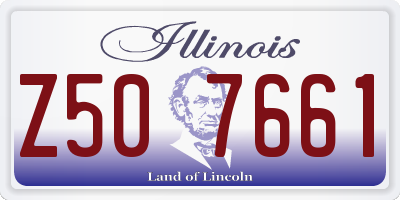 IL license plate Z507661