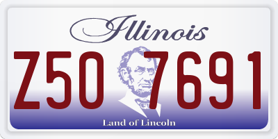 IL license plate Z507691