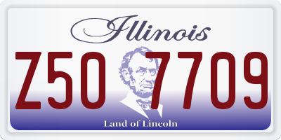 IL license plate Z507709