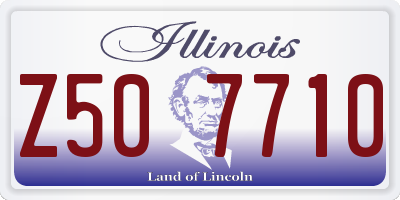 IL license plate Z507710