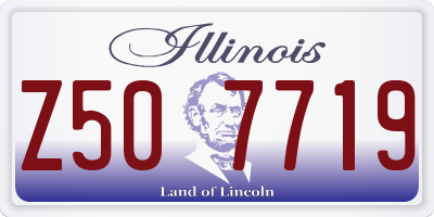 IL license plate Z507719