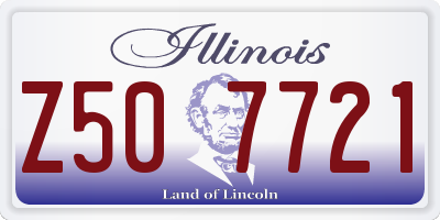 IL license plate Z507721