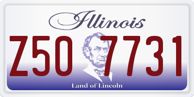 IL license plate Z507731