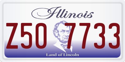 IL license plate Z507733