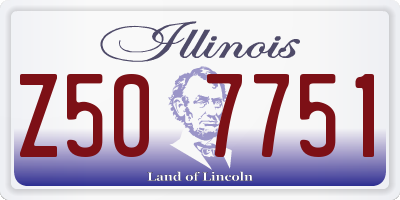 IL license plate Z507751