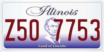 IL license plate Z507753