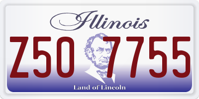 IL license plate Z507755