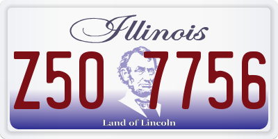 IL license plate Z507756
