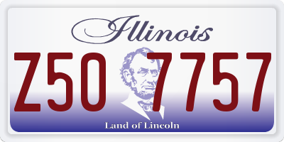 IL license plate Z507757