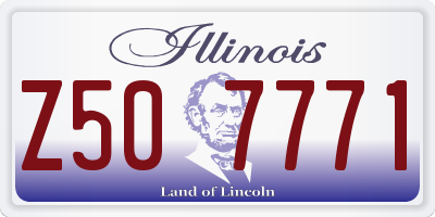 IL license plate Z507771