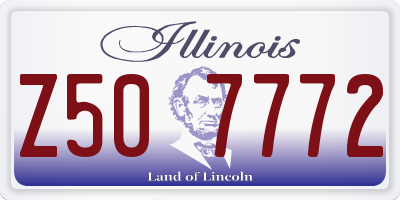 IL license plate Z507772