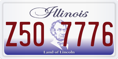 IL license plate Z507776