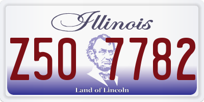 IL license plate Z507782