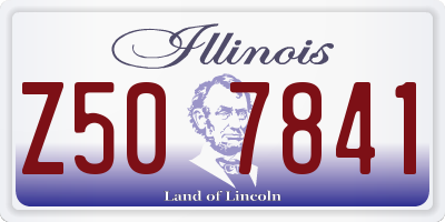 IL license plate Z507841