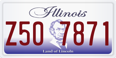 IL license plate Z507871