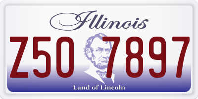 IL license plate Z507897