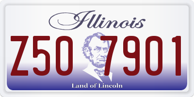IL license plate Z507901