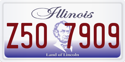 IL license plate Z507909