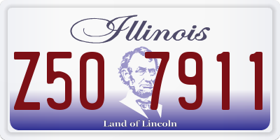 IL license plate Z507911