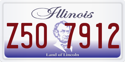 IL license plate Z507912