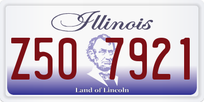 IL license plate Z507921