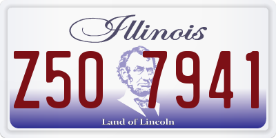 IL license plate Z507941