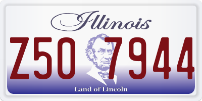 IL license plate Z507944