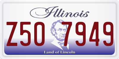 IL license plate Z507949