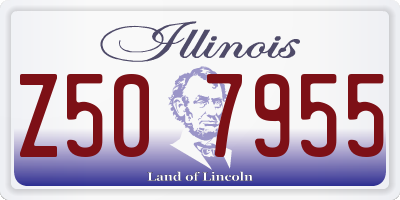 IL license plate Z507955
