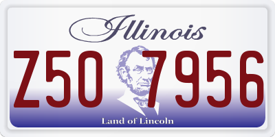 IL license plate Z507956