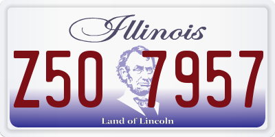 IL license plate Z507957
