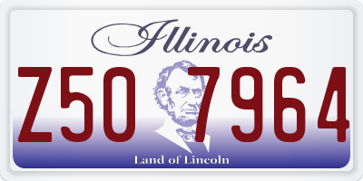 IL license plate Z507964