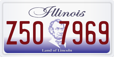 IL license plate Z507969