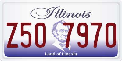 IL license plate Z507970